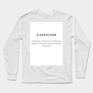 capricorn qualities Long Sleeve T-Shirt